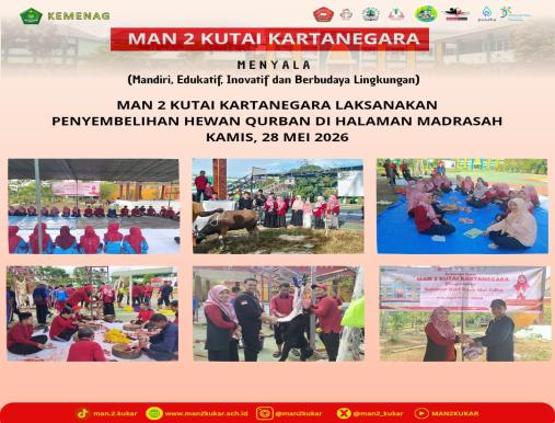 MAN 2 Kukar Laksanakan Penyembelihan Hewan Qurban